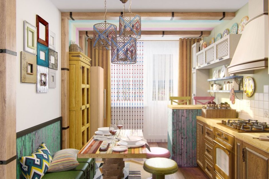 Кухня в стиле бохо