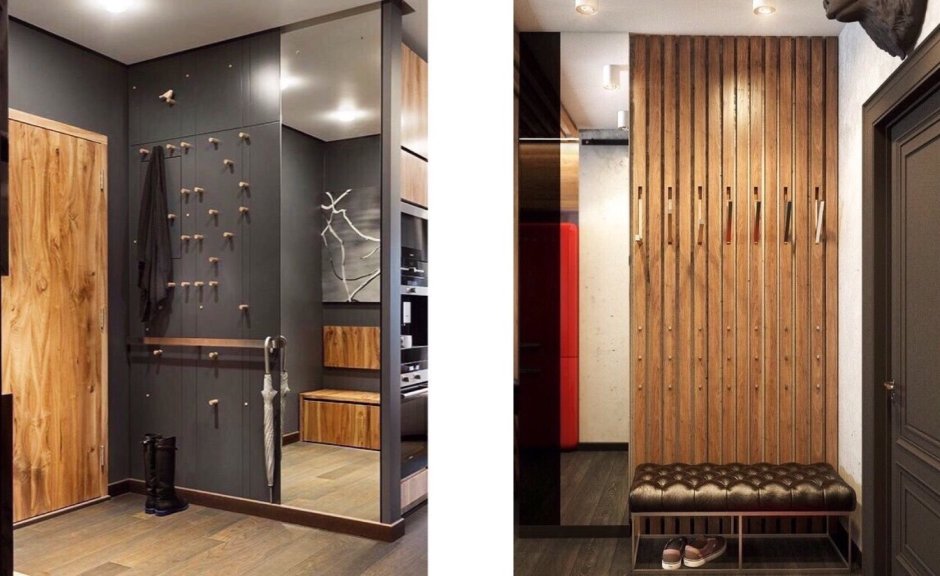 Рейки на щите в прихожей