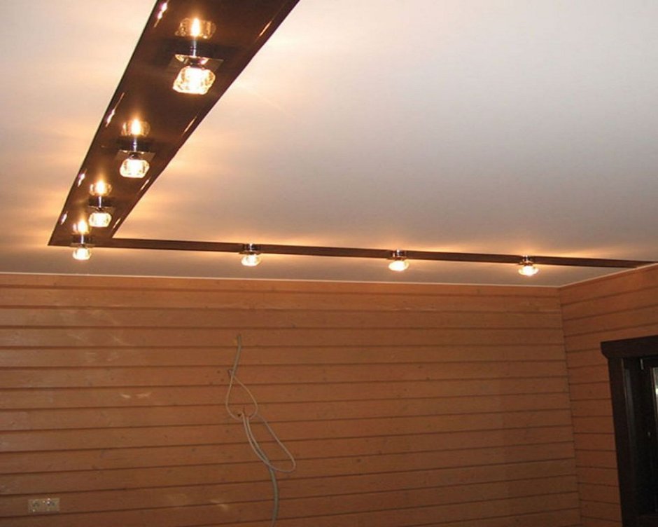 Подвесной потолок на даче