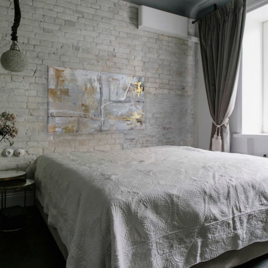 Спальня лофт белая