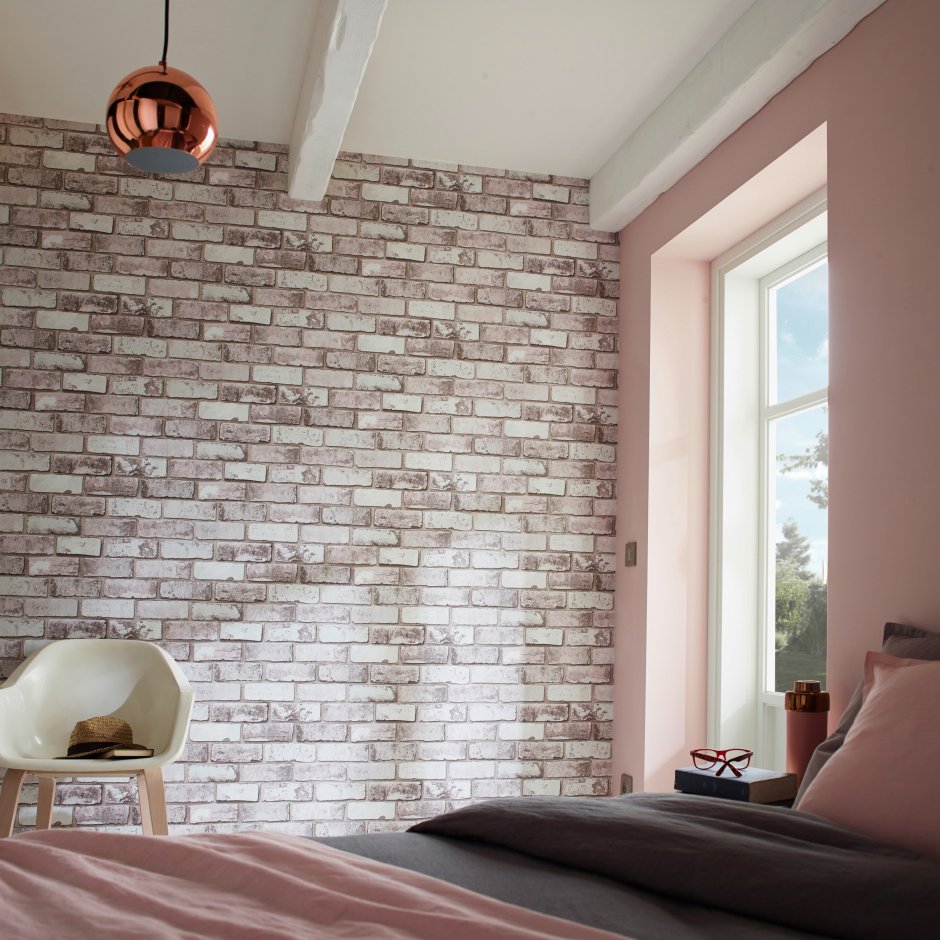 Разноцветный кирпич в интерьере