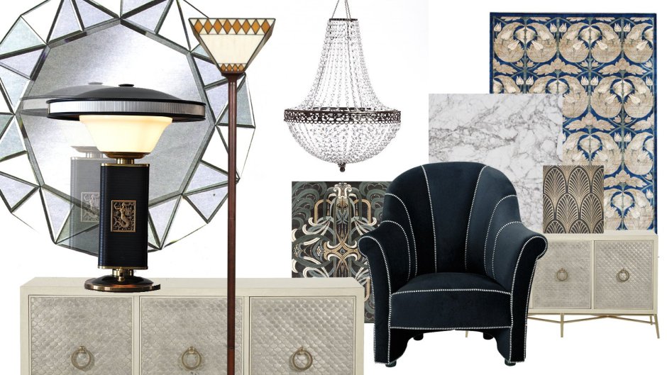 Мудборд ар деко стиль