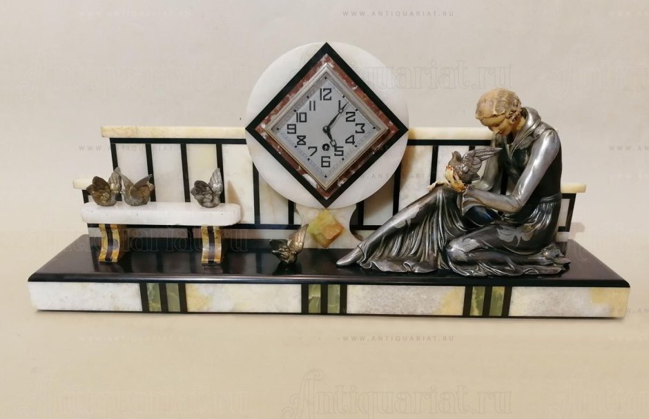 Каминные часы ар деко