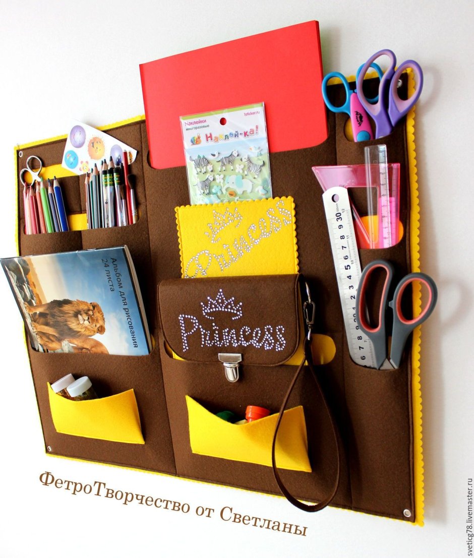 Кармашки из фетра