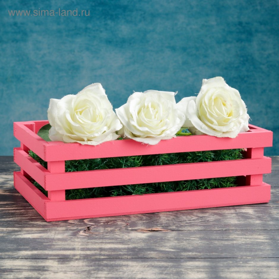 Деревянные кашпо для цветов