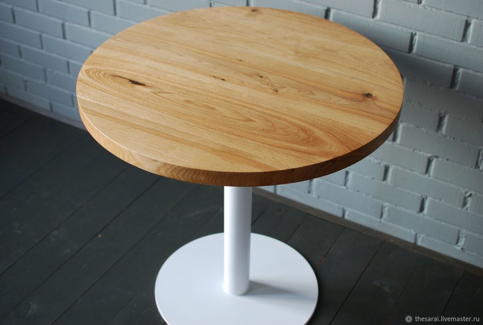 Круглый стол Bar Slab из слэбов дуба