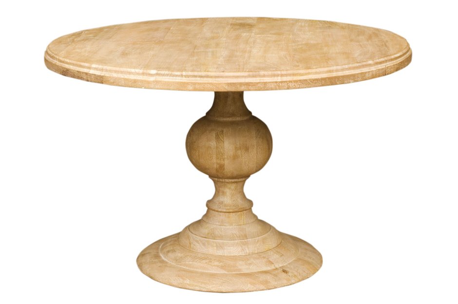 Картинка для детей стол круглый деревянный на одной ножке