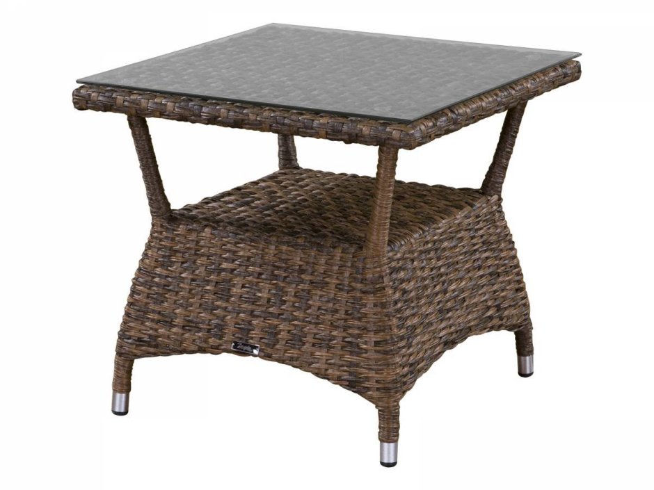 Чайный столик ротанговый