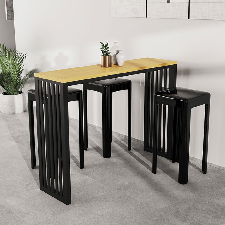 Барная стойка барный трансформер/ консоль лофт Арлен 1 белый.