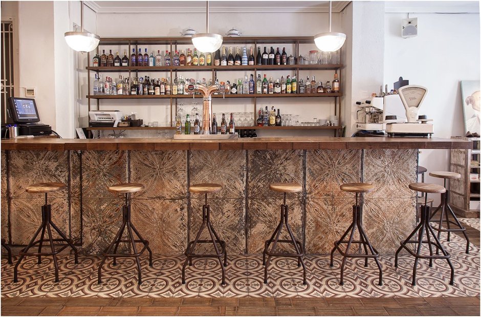 Барная стойка в Индустриальном стиле