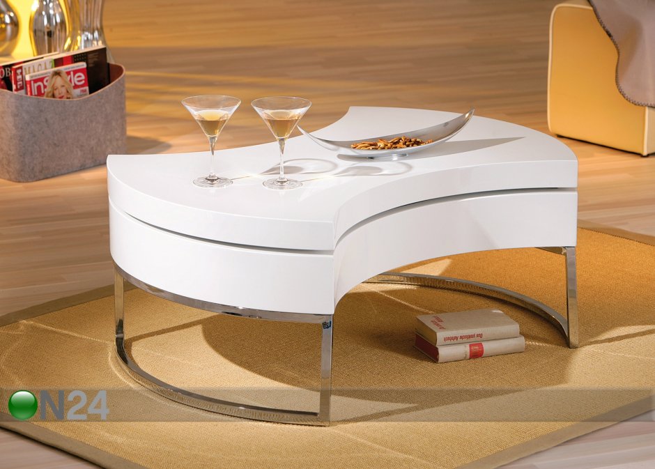 Журнальный столик белый хофф