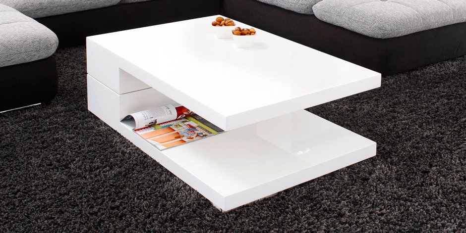 Икеа журнальный столик белый глянец