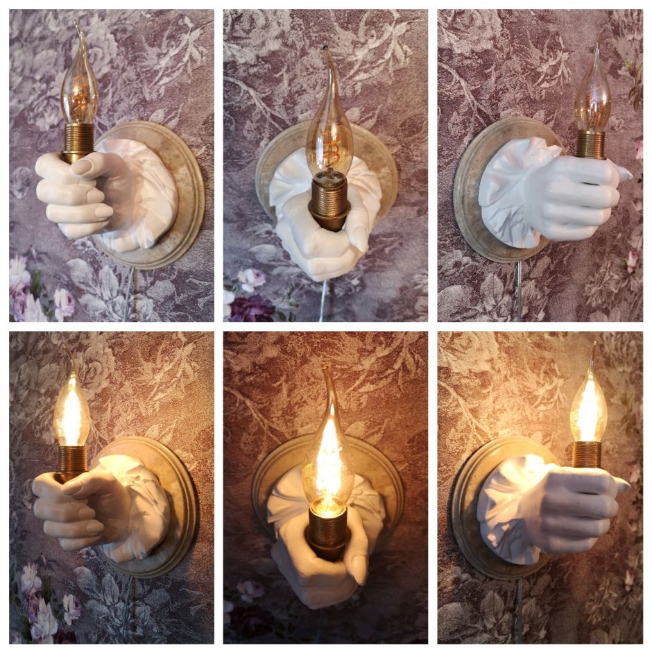 Светильник из гипса своими руками