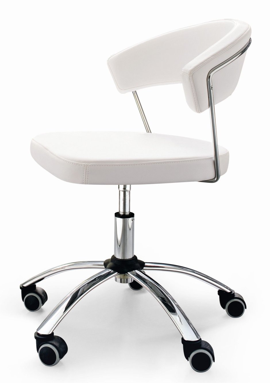 Кресло кассира, ресепшн рс37, без подлокотников, кожзам, черное