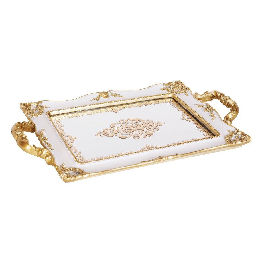 Мраморный поднос с ручками купить