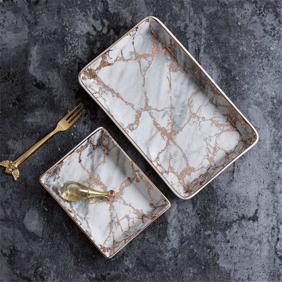 Поднос под мрамор