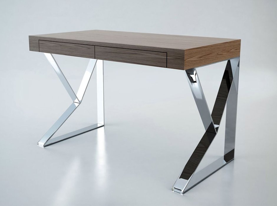 Письменный стол на металлическом каркасе