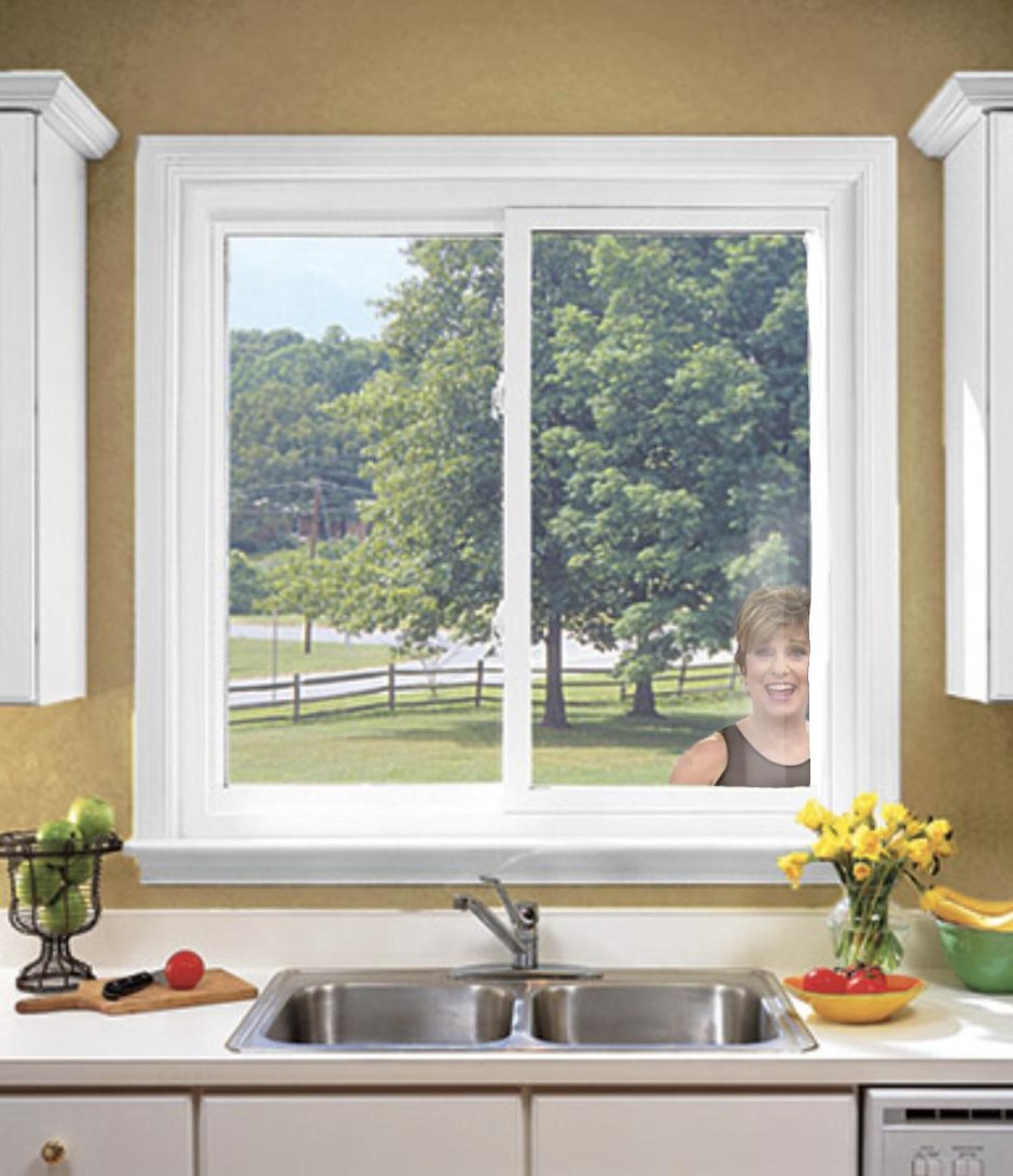 Пластиковое окно на кухню