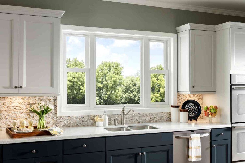 Пластиковое окно на кухню