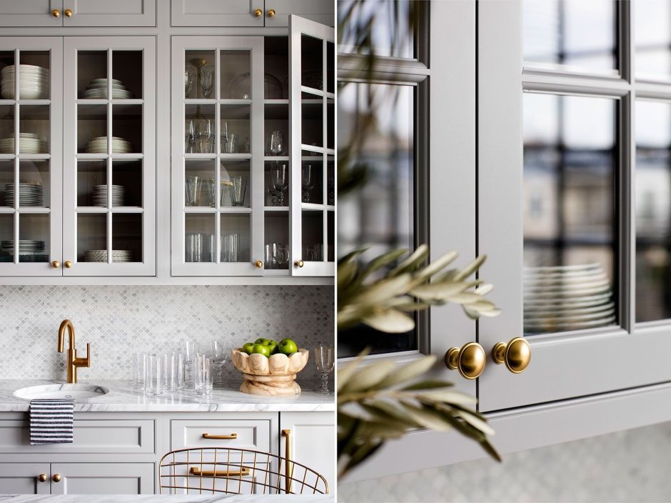 Прямые кухни с окном