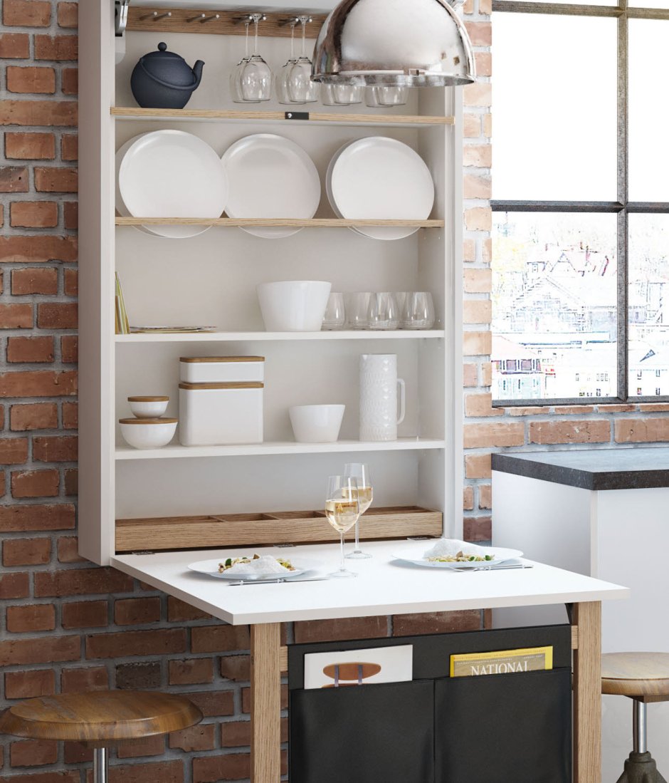 Стойка барная 1638w белый