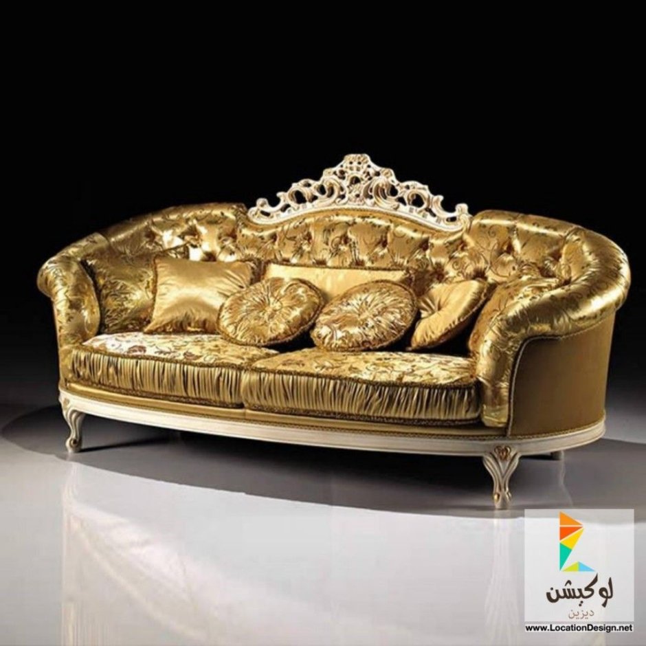 Мягкая мебель классика в золоте