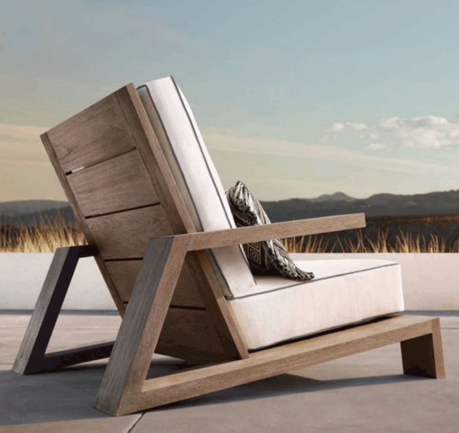 Деревянные лежаки патио