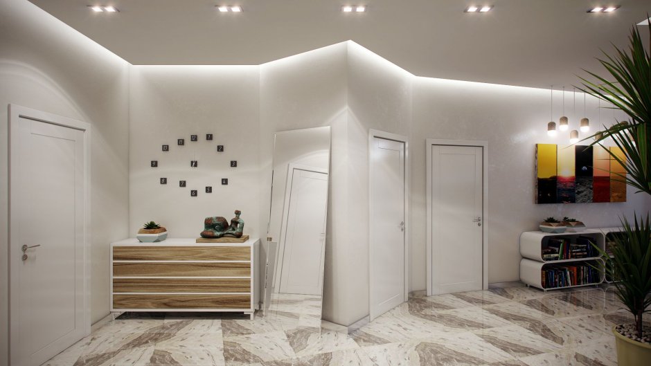 Потолок натяжной арт деко