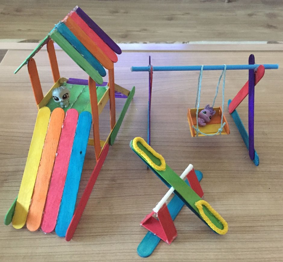 Поделка детская площадка