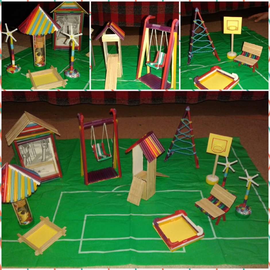 Макет детской площадки