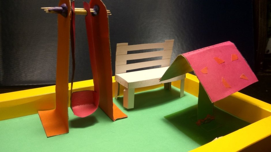Макет детской игровой площадки