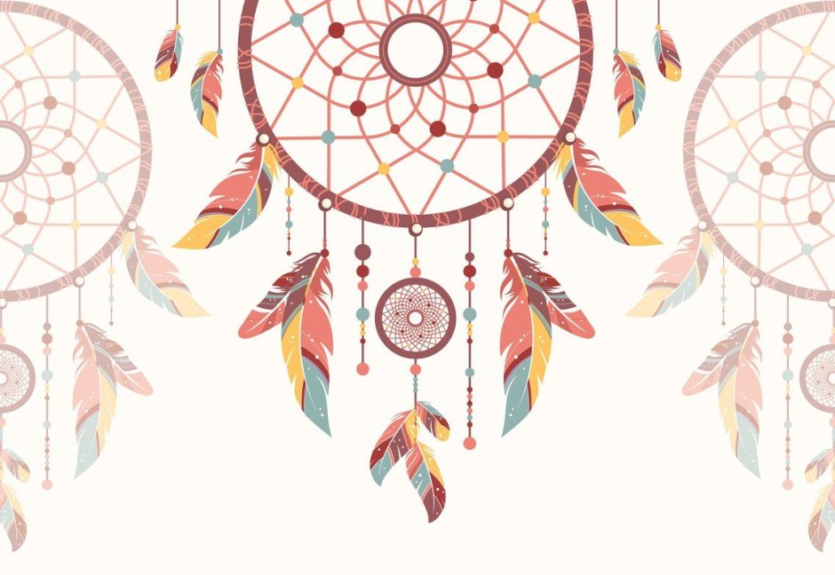 Белая Мандала на ткани