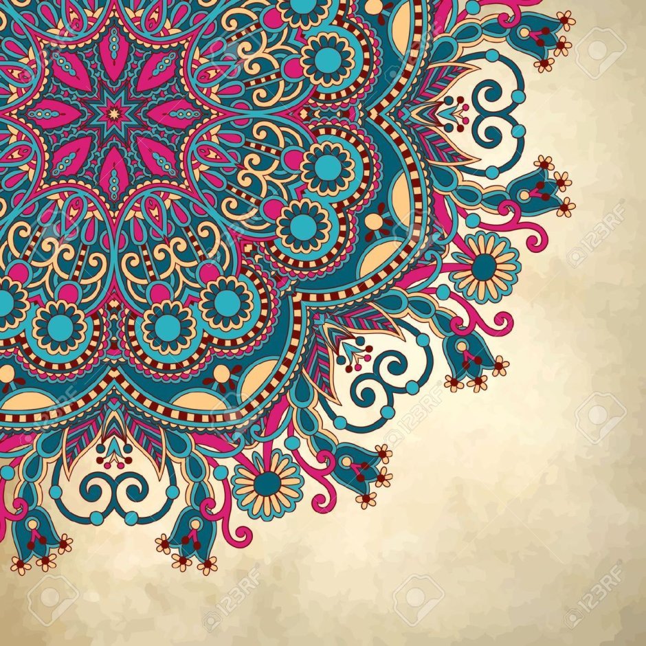 Бохо декор на белом фоне