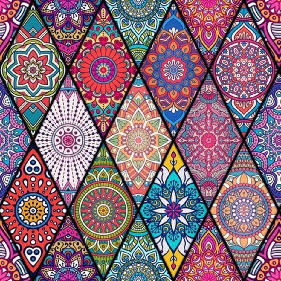 Ткань в стиле бохо текстура