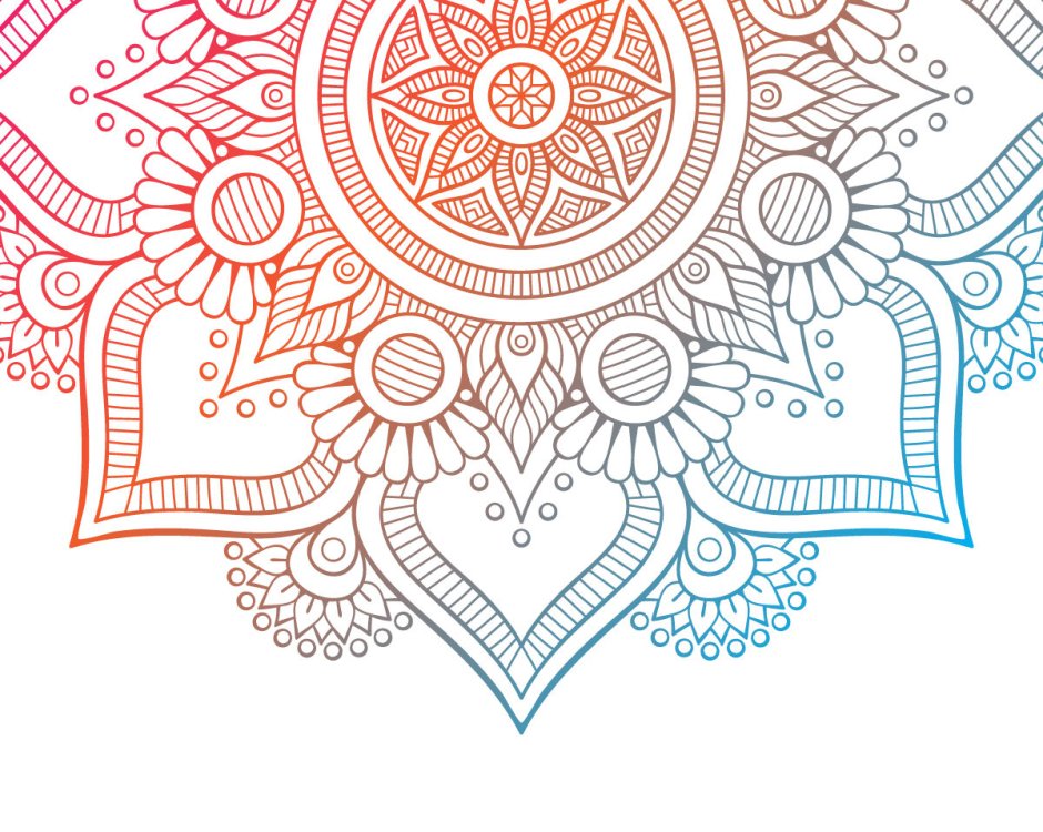 Орнамент перья