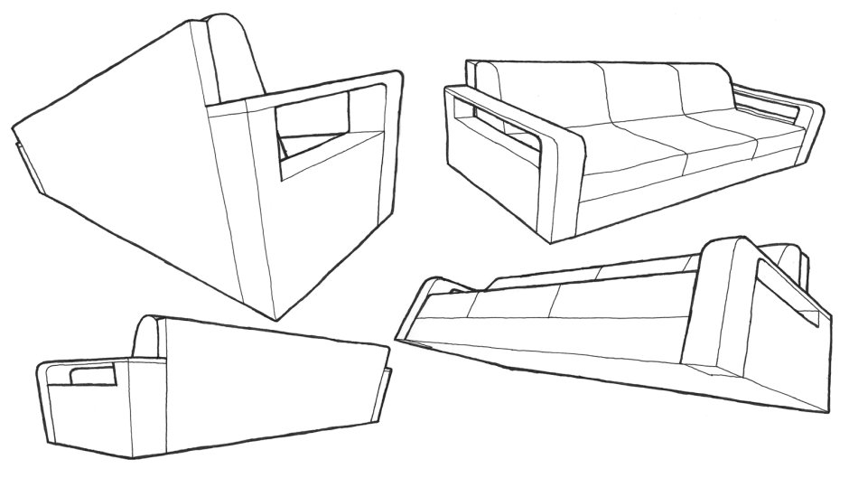 Скетчинг мебель