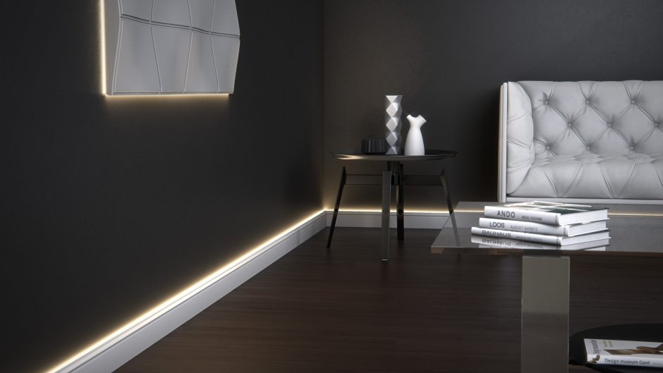 Теневой профиль для подсветки стены