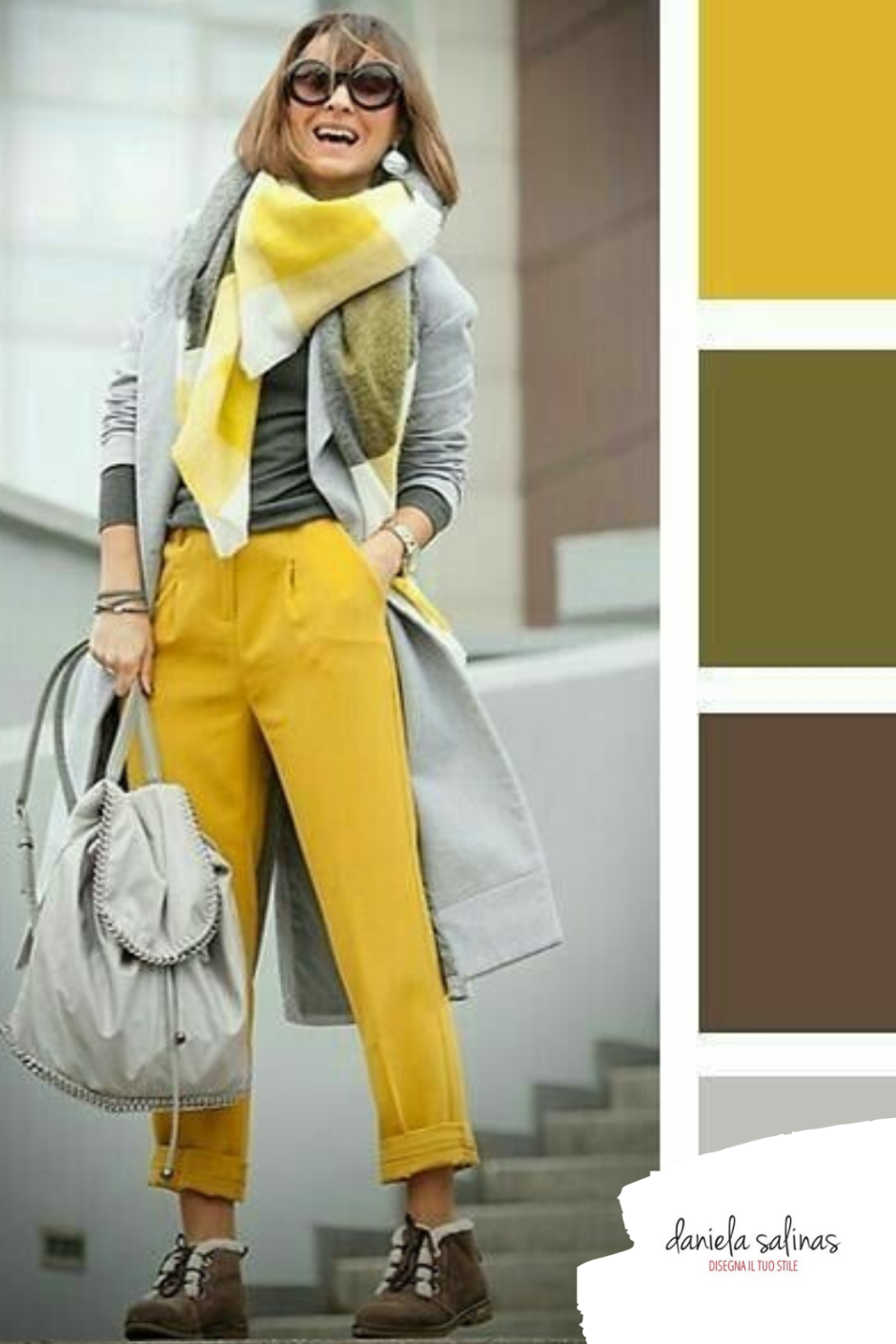 Сочетание цветов горчичный