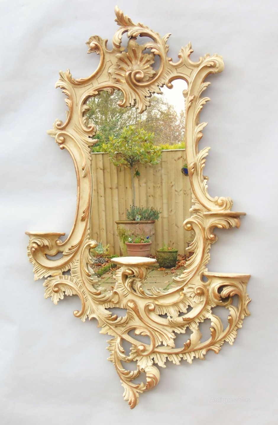 Зеркало рококо патинирование