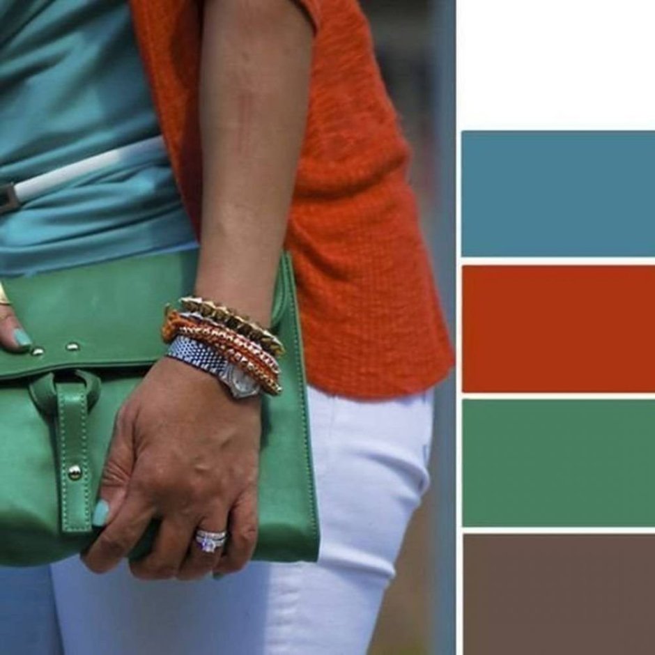 Цветовые сочетания в одежде