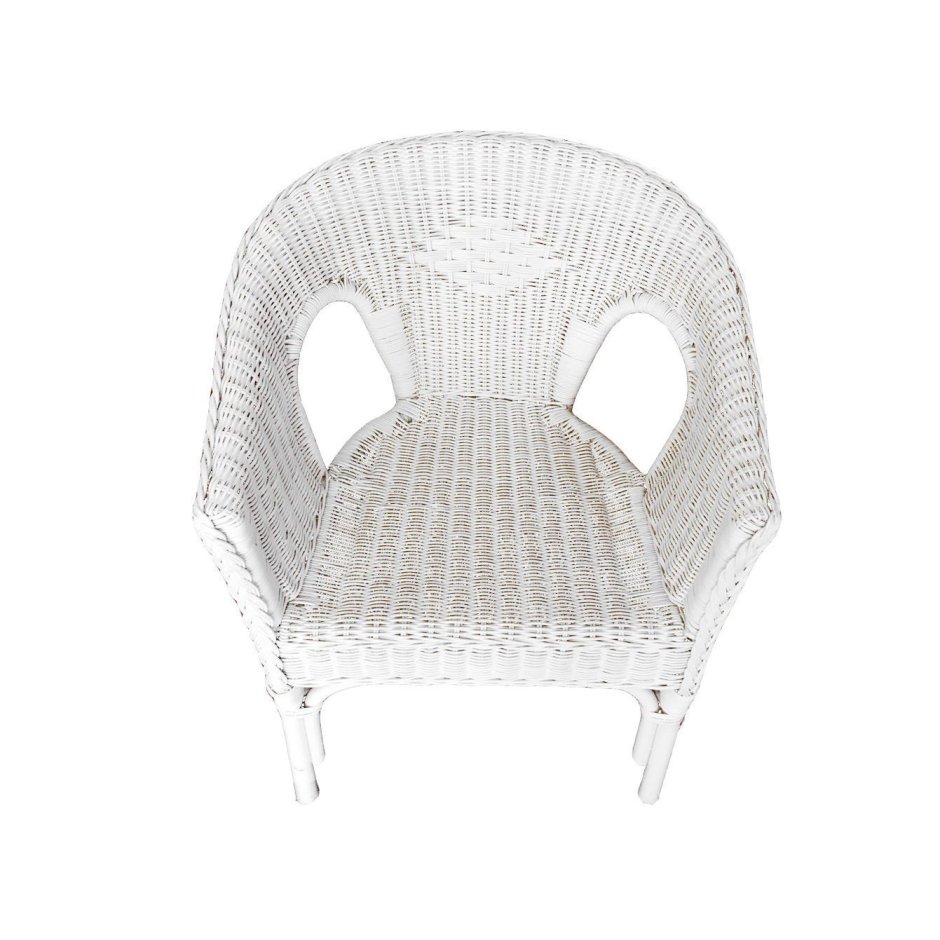 Белое кресло из ротанга икеа