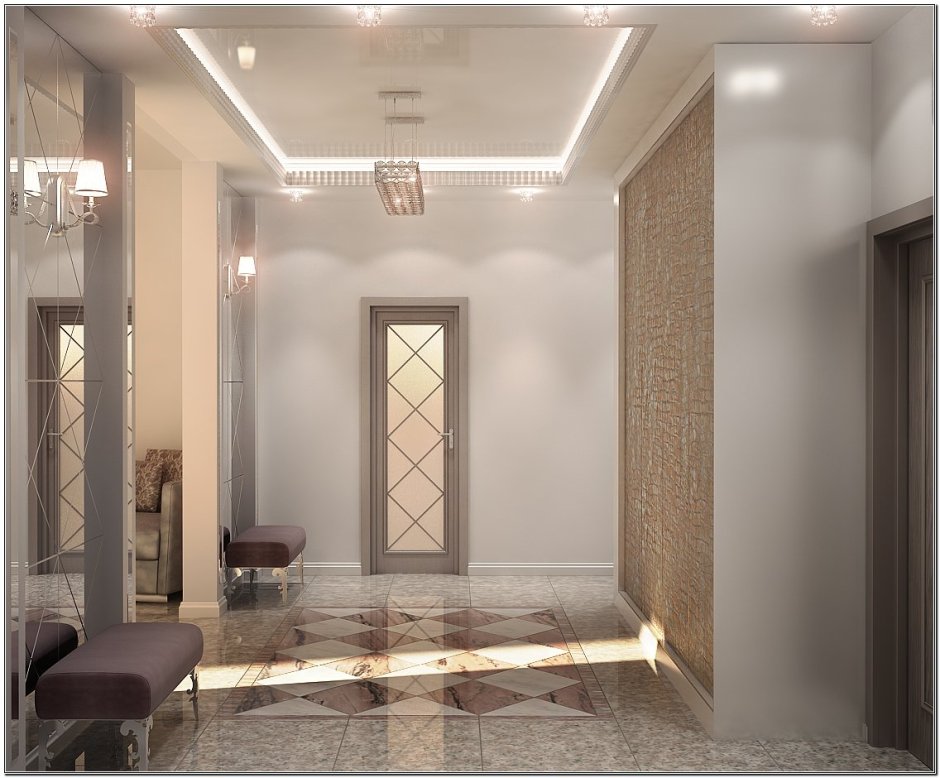 Подвесной потолок в коридоре