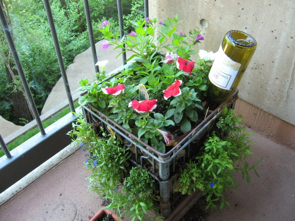 Мебель из пластмассовых ящиков