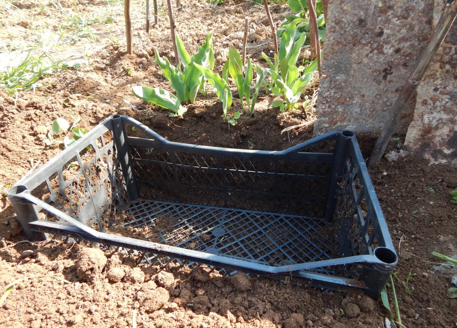 Клумба из пеноблоков