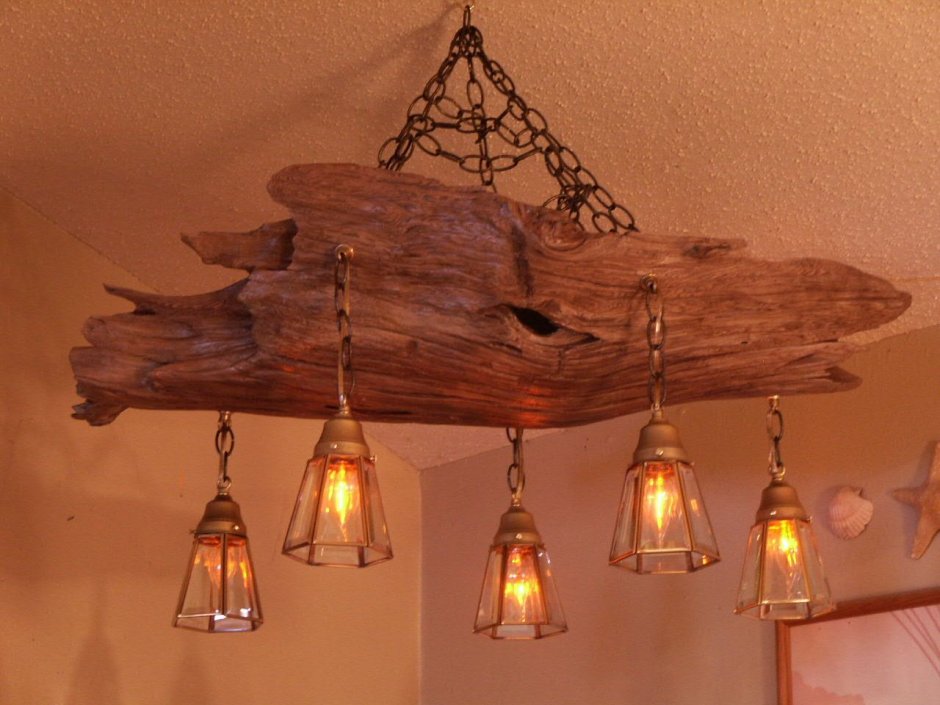Светильник в рустикальном стиле