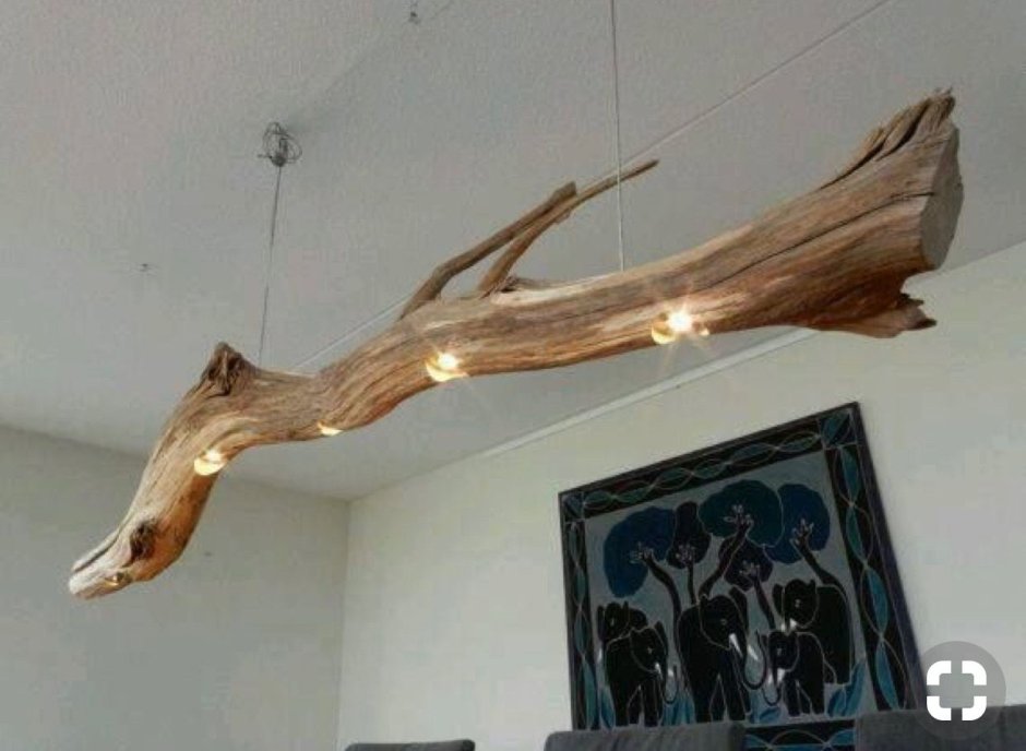 Люстра из коряги