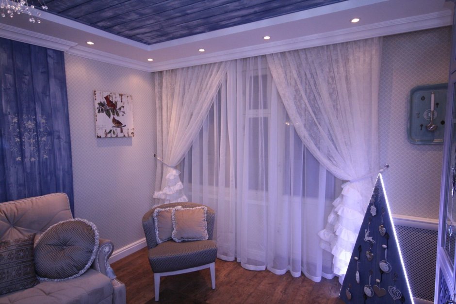 Шторы на кухню на одну сторону