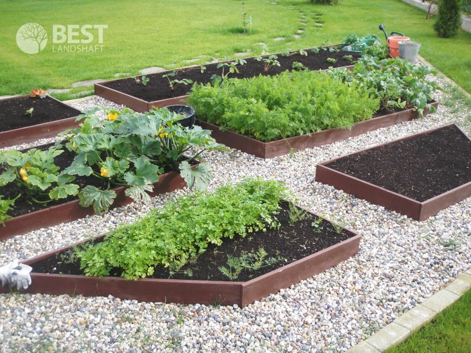 Щебневая грядка