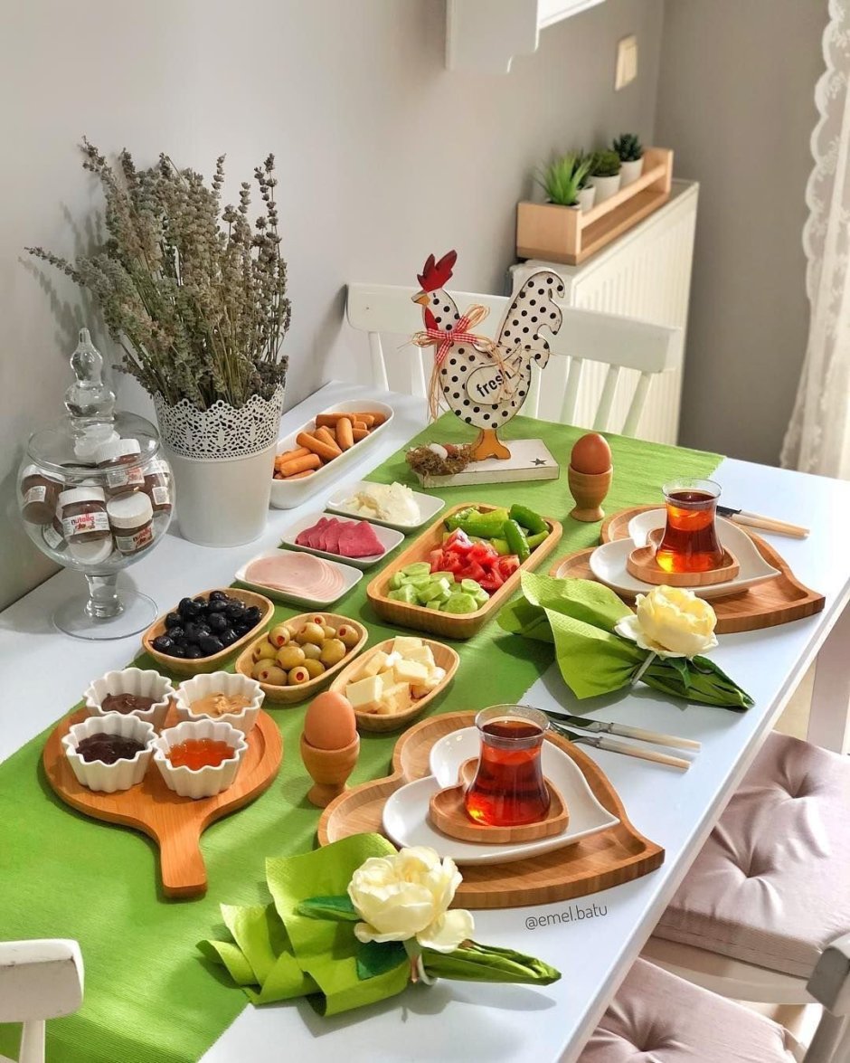 Сервировка стола будничная