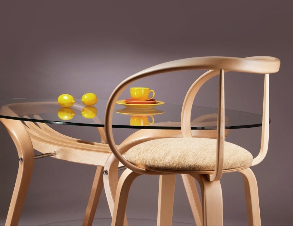 Стул Apriori l из натурального гнутого дерева